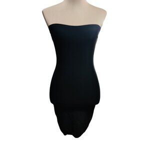 Assets by Spanx M Black Strapless Shaping Slip Tube Dress Light Control Base